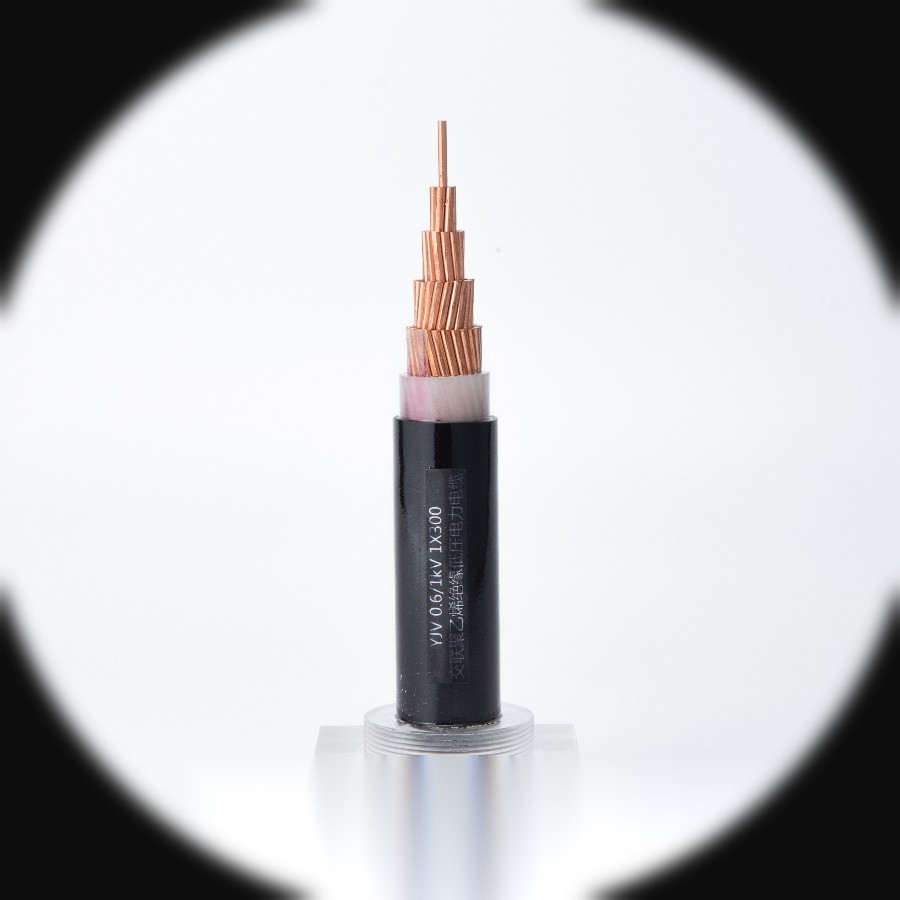 YJV power cable cross-section with copper conductor